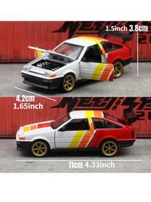 TOYOTA 1:43 丰田 Sprinter Trueno (A86) 合金压铸模型车，可定制，收藏佳品，是汽车爱好者和节日礼物的理想之选 - 彩色 - 查看 2