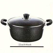 Large Capacity Non-Stick Soup Pot, Multi-Functional Steaming & Cooking Pot, Home Soup Pot, Suitable For Gas & Induction Cooktop, Cast Iron Pot For Boiling, Steaming, Stir-Frying - View 4