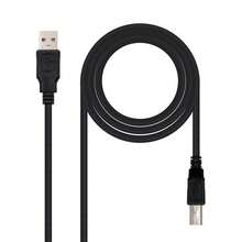 NANOCABLE Câble USB 2.0 A vers USB B, longueur 1 m - Voir 1