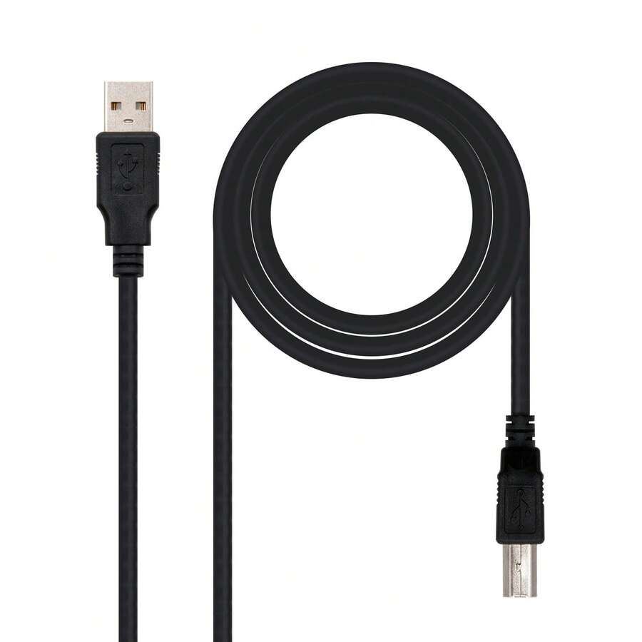 NANOCABLE Câble USB 2.0 A vers USB B, longueur 1 m - Voir 1