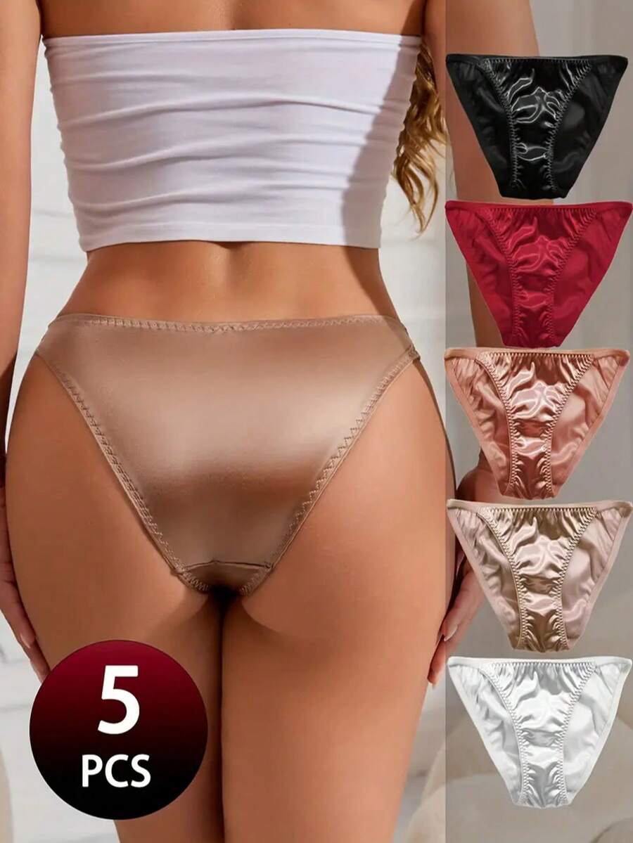 5 Colors, Thin Straps, Low-Waisted, High-Slit, Semi-Covering Hip Panties, Sexy And Hot Style, European And American Sporty New Bikini Briefs. - Nhiều màu - Xem 1