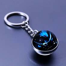 12pcs/Set Zodiac Constellation Luminous Glass Ball Keychain Pendant Bag Charm - Multicolor - View 22