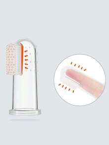 2 piezas Cepillo de dientes para mascotas en el dedo, apto para perros y gatos, cepillo de dientes para el dedo del perro, cepillo de limpieza de dientes para mascotas - Ver 6