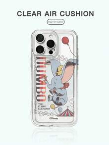1pc Creative Directional Protection, Shock-Absorbing, TPU Soft Gel Material, Officially Licensed Disney Cute Stitch Stitch Repeat Phone Case, Air Cushion Thick Anti-Fall Phone Case Suitable For IPhone 17/Air/16 15 14 13 12 11/17 Pro Max, Transparent Phone Case - Clear - View 1