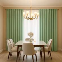 Refresh Your Home With Contemporary Style Neo Short Curtains From BEAUTTY HOME - PISTACHIO - View 2