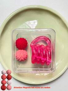 Set de 3 piezas de juguetes antiestrés, incluye piedras sensoriales táctiles, bolas magnéticas (estilo aleatorio) y juguete retorcido de cristal. Fabricado en material ABS, juguetes antiestrés portátiles y multifuncionales, juguetes de viaje, adecuados como regalos para Pascua, San Valentín y cumpleaños - Multicolor - Ver 22