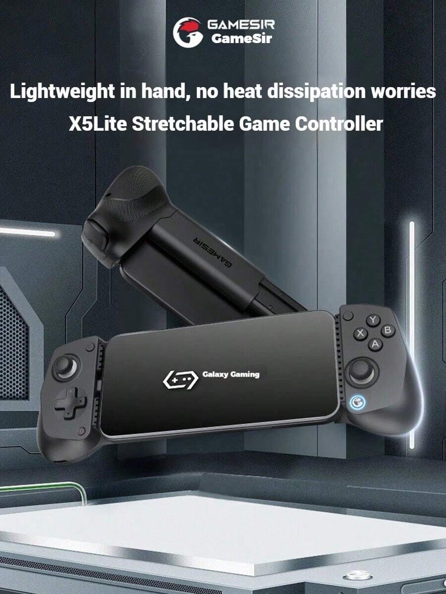 GAMESIR X5 Lite Game Controller: Comfortable Grip, Precise Control, Anti-Slip Texture, Hall Effect Joystick, Type-C Interface, And Elastic Silicone ABXY Buttons.