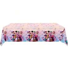 1pc Hunter Theme Birthday Party Decoration, K-POP Style Cake Topper Flag Tablecloth - Multicolor - View 3