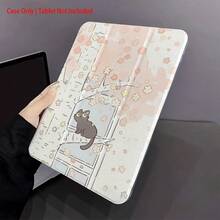 1pc Sakura & Cat Pattern Tablet Protective Case, Compatible With Ipad 10th Generation 10.9 Inch 2022/Air 13(M3 2025)/Air 11(M3 2025), Also Compatible With Honor Tablets - Multicolor - View 2