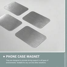 20 Piezas Placas De Metal Adhesivas para Soporte Magnético De Celular Compatibles con GPS Y Dispositivos Móviles para Automóvil - 1 - Ver 2