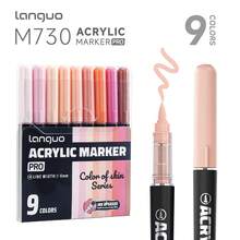 Bộ bút dạ acrylic 27 màu của Langguo, với đầu bút mềm 1-5mm, mực dung tích lớn được nâng cấp, khô nhanh, chống thấm nước, độ che phủ cao cho tông màu da và màu sáng, thích hợp để vẽ, tô màu, phác thảo trên nhiều bề mặt, dụng cụ mỹ thuật chất lượng cho mùa tựu trường dành cho các nghệ sĩ. - Bộ - Xem 14