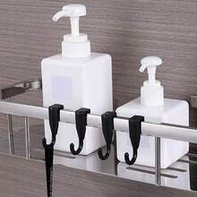 4Pcs Square Tube Frame Plastic Hooks, Buckle Type Hooks, Multi-Size And Multi-Purpose. Durable Heavy Duty Space Saving Hooks For Storage Racks, Closet, Kitchen, Bathroom, Bedroom, Pantry, Garage, Entryway, Laundry, Holiday Ornaments - Multicolor - View 1
