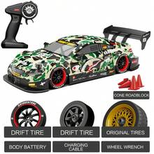 Coche de carreras RC 4WD 2,4G, todoterreno de alta velocidad, Control remoto, juguetes de deriva 1:16 con luz LED, coche deportivo de carrera para niños, regalo - KM16199-211 - Ver 13