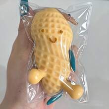 Đồ chơi mô phỏng hạt đậu phộng mềm dẻo với khuôn mặt và đôi chân nhỏ nhắn dễ thương, có kết cấu giống bùn và đàn hồi, thích hợp làm quà tặng sinh nhật và tiệc tùng | Đồ trang trí bàn làm việc mềm mại, quà nhét tất Giáng sinh, đồ chơi lý tưởng cho mọi thanh thiếu niên, đồ chơi bóp mềm, đồ chơi giảm căng thẳng bóp mềm, đồ chơi hình bánh bao bóp mềm, đồ chơi cho người lớn và phụ nữ - A - Xem 5