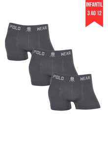 Set Of 3 Polo Wear Original Boys' Boxer Briefs For Kids - Premium Quality - 3 導數 - 查看 3