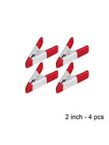 2-Inch Red Heavy Duty Spring Clamps, PVC Plastic Coated Handles, Suitable For DIY Woodworking, Home Decor Or Industrial Production - A - View 13