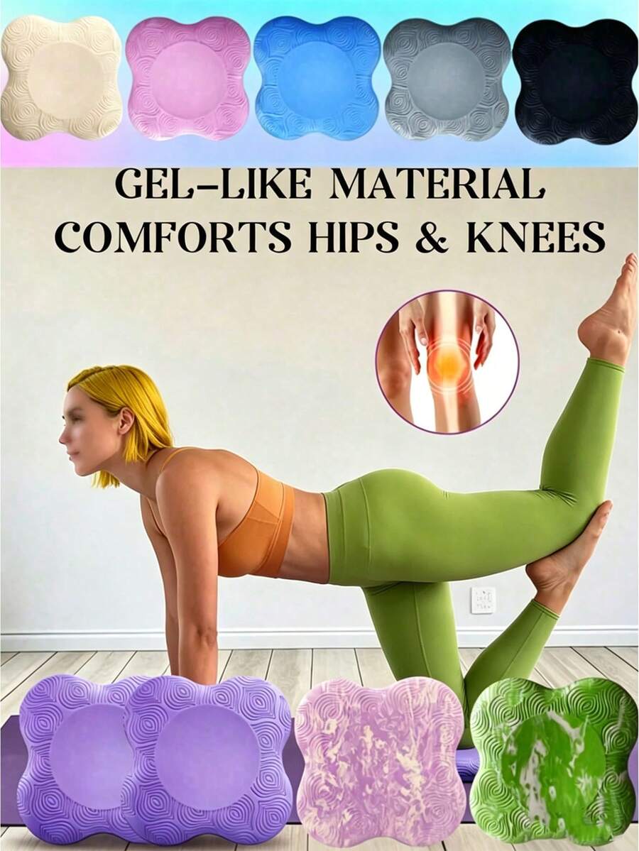 Bộ 2 miếng đệm đầu gối yoga, phù hợp cho cả nam và nữ, dùng cho tập thể dục, du lịch, thiền định, quỳ gối, luyện tập thăng bằng, yoga sàn và Pilates. Được làm từ chất liệu dày dặn để bảo vệ đầu gối, khuỷu tay, cổ tay và lòng bàn tay. Chất liệu xốp, thích hợp cho yoga, Pilates, tập thể dục, làm đệm quỳ, đệm đầu gối yoga và các môn thể thao khác. Thảm yoga dày, thảm tập thể dục di động và nhỏ gọn.