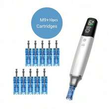 WanTogo Rechargeable Derma Microneedling Pen M9 With 10pcs Cartridge New Arrival Trending Mesotherapy Skin Care Tool - 白色 - 查看 12