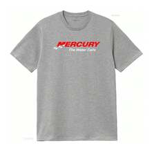 Mercury Marine Boats Logo Outboards Mercruiser T Shirt The Water Calls  Vintage Washed Breathable Versatile Comfortable - 黑色 - 查看 4