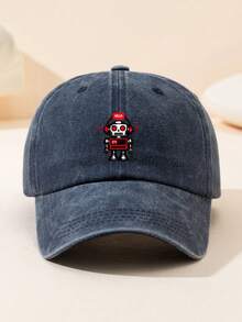 Mũ lưỡi trai unisex in hình robot, nhẹ, thoáng khí, thấm mồ hôi, kiểu dáng snapback, thích hợp cho thể thao ngoài trời, du lịch, thường ngày, có thể điều chỉnh kích cỡ, chống nắng, phù hợp với trang phục hàng ngày và phong cách đường phố. - A - Xem 5