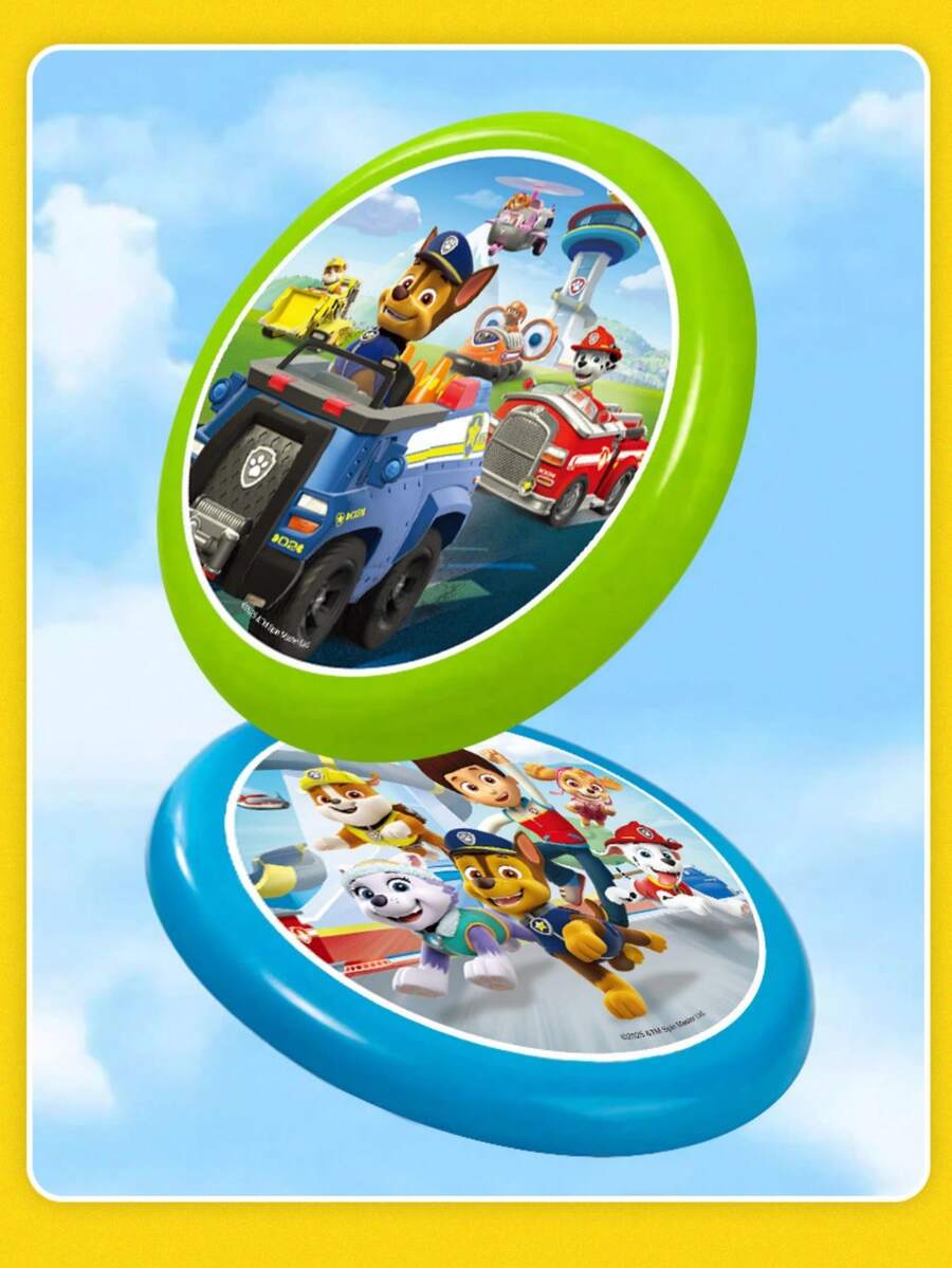 Paw Patrol 1个软体汪汪队飞盘,日常休闲用品,宠物互动玩具,趣味放松减压玩具(款式随机) - 彩色 - 查看 1