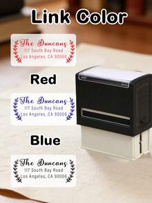 Custom Address Stamp Self-Inking, Personalized Elegant Name And Address Stamp, Minimalist Classic Style, Custom Return Address Stamp, Suitable For Office Mail, Wedding Invitation Scenarios, Customizable Text Practical Gift, Housewarming, Graduation, Holiday Gift - Style D - View 4