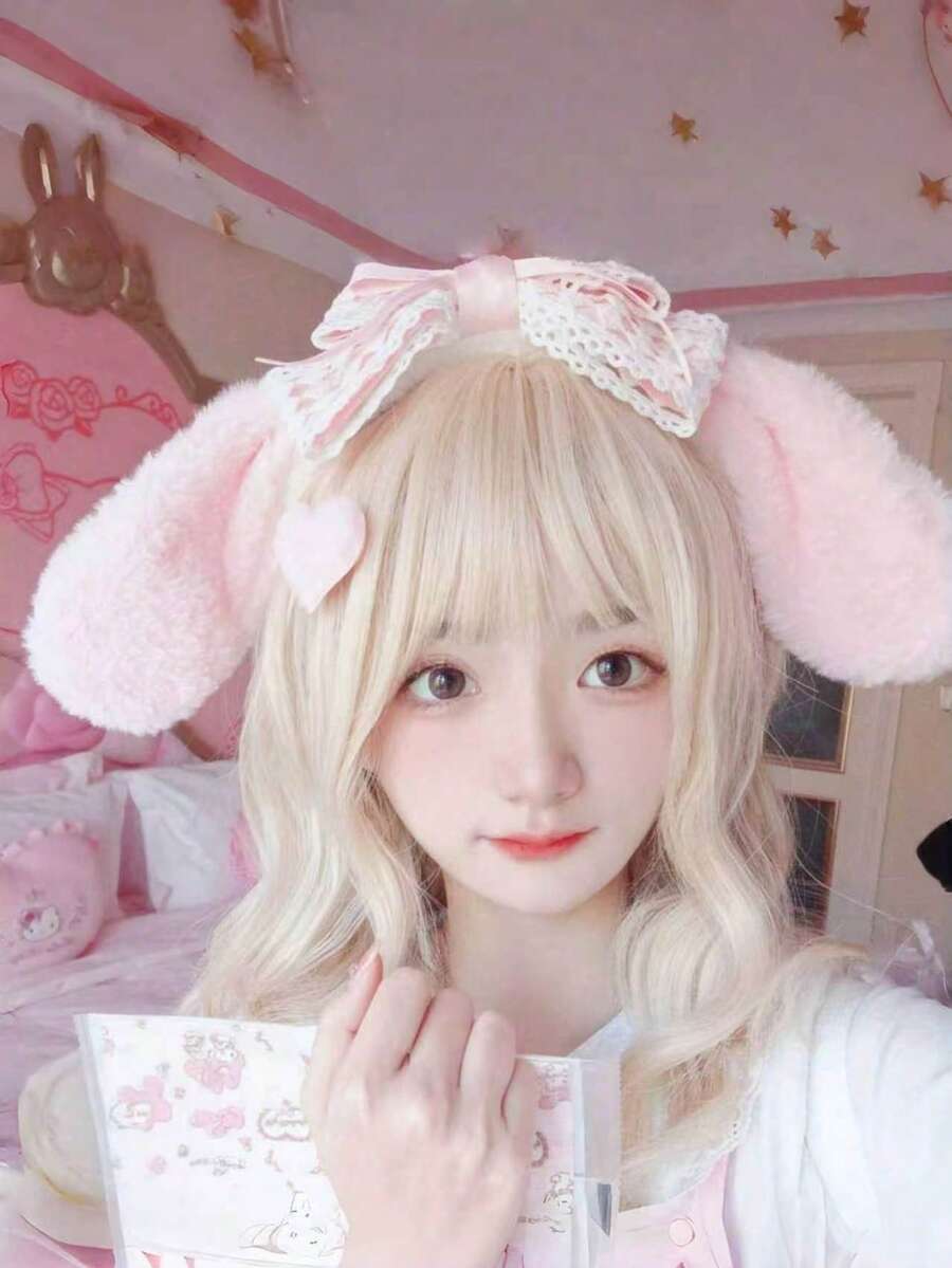 SANRIO 这款三丽鸥可爱甜美女孩配饰，采用蕾丝和毛绒材质，白色/粉色系。独特的造型是长着大耳朵的金毛犬梅洛迪。包含一个蝴蝶结发箍。发箍采用可爱的毛绒材质，防滑设计，并饰有蝴蝶结，有多种颜色可选。非常适合女孩日常佩戴，也是节日、派对或生日的理想礼物。 - 彩色 - 查看 1