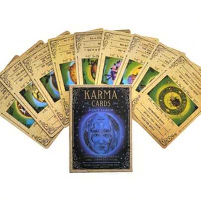 Karma Cards Tarot Oracle Card Game, Party Games & Activities, Leisure Entertainment, Family Gathering, Holiday Gift, Brand New Board Game Cards
