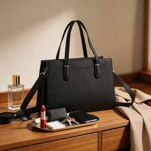 Unibella Elegant And Versatile Handbag With Handles And Adjustable Strap. Superior Quality And Durability. Perfect For Everyday Style. - 黑色 - 查看 3