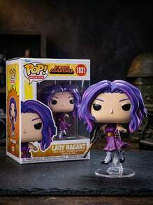 娜甘特女士手办，精致动漫女英雄雕像，配有武器配件，是粉丝的完美展示品，热门《我的英雄学院》收藏品，音乐节/婚礼季礼物 - 彩色 - 查看 1