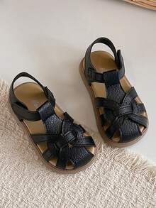 Infant Casual Sandals, Minimalist Closed Toe Design, Fashionable & Comfortable, Suitable For Spring & Summer - Black - View 2