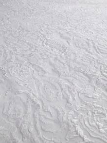 Đầm chữ A màu trắng thanh lịch của AOMEI dành cho nữ, chất liệu jacquard, tay ngắn, cổ tròn, chân váy xòe, họa tiết hoa hồng 3D, phù hợp cho khách dự đám cưới và tiệc cocktail. - trắng - Xem 7