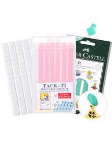 Reusable Pink Nail Display Clay, Multifunctional Nail Adhesive Clay, Reusable Fixing Gel Clay, Professional Manicure Practice & Nail Art Display Tool For Salon DIY - Multicolor - View 2