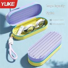 YUKE Swim Goggles Case, Breathable Hollow Storage Box For Swimming Goggles, Quick Drain Protective Holder With Portable Lanyard - Multicolor - View 5