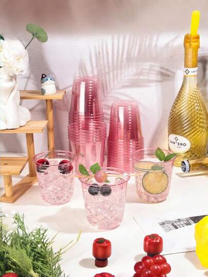 10/5/3/1pc Reusable Acrylic Beverage Cups, Suitable For Cold/Hot Drinks, Coffee And Iced Beverages, Great For Outdoor Picnics, Birthday Parties And Everyday Use, Multi-Functional And Easy To Clean