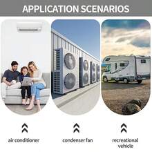 CINACE 70+5uF 70/5MFD ±6% CBB65 Dual Run Circular And Start Capacitor For Air Conditioner, AC Motor Run, Fan Start, Condenser Straight Cool, Heat Pump, Condenser Unit, HVAC, Ice Maker 370/450VAC 50/60Hz - US A Type Plug(110-127V) - View 5