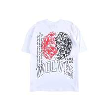 DARCSPORT American-Style  Retro T-Shirt For Couples, Men's Top, Pure Cotton Loose-Fit Round-Neck T-Shirt - trắng - Xem 8
