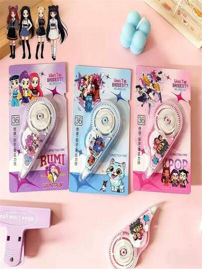 Hasbro 1 cuộn băng xóa hình Nữ hoàng phù thủy hoạt hình - Phiên bản hoạt hình dễ thương - Đồ dùng học tập mới - Quà tặng học sinh