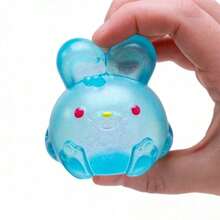 Jelly Hops Scented Glitter Bunny Squishy Decor | Soft Sensory Squeeze Stress Relief & Calming Relaxation For Kids & Adults, Ideal Cute Birthday Gift - 黃兔 - 查看 3