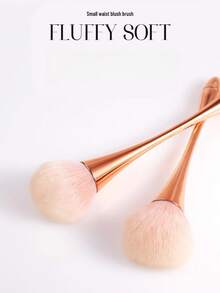 One Large Waist-Shaped Single Makeup Brush, With Ultra-Soft, Dense, Fluffy, Skin-Friendly Bristles, Multifunctional For Loose Powder, Blush, Setting Powder, Highlighter, And Facial Contour, Durable And Easy-To-Clean Makeup Brush. - Large Waist Loose Powder Brush - View 9