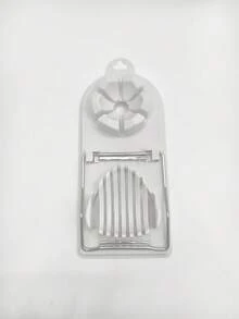 1pc Multi-Function Egg Cutter, Suitable For Hard Boiled Eggs, 2-In-1 Egg Slicer/Divider/Dicer/Cutter, Kitchen Tool Essential - Multicolor - View 11