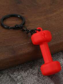 Customized Text/LOGO Creative Fitness Equipment Dumbbell Keychain Pendant, Unisex High-Quality Small Gift Keychain, Backpack Hanging Ornament, Fitness Style Keychain, Bag Accessory, Multiple Colors Available, Couple Gift - Multicolor - View 12