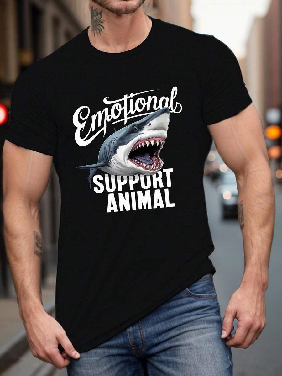 Camisetas masculinas - Preto - Ver 1
