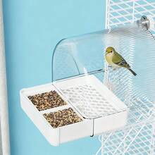 1pc Parrot Bathing Bowl, External Anti-Spill Bowl, Suitable For Cockatiel, Macaw, Parrots, Large Size Bird Bathroom Accessory - Bath - View 7