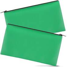 2 Pieces Bank Bag Money , 11x6.1 Inch Pouch Leatherette Security Deposit Bags,Money Pouch Leatherette For Cash Money, Check Wallet, Cosmetics - 2 Pcs - View 7
