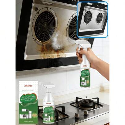 jakehoe Limpiador desengrasante de uso intensivo para electrodomésticos de cocina, adecuado para limpiar y eliminar la grasa en campanas extractoras y superficies de estufas. Gran regalo para familiares y amigos, especialmente para días festivos (envío aleatorio de modelos nuevos y antiguos)