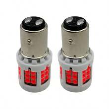 2pcs Super Bright 1156 1157 LED Dual Color Switchable Bulbs, White/Red/Yellow, Fit For Universal Car Turn Signal, Brake, Parking, Reverse, Interior Lights - 1157 - View 6