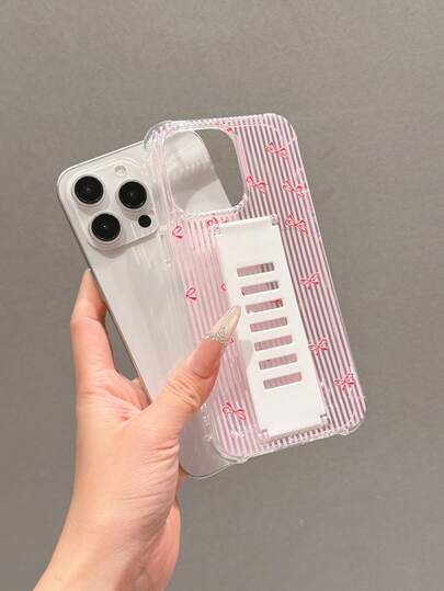 1 ốp lưng điện thoại bằng silicon TPU trong suốt chống sốc, có dây đeo cổ tay tháo rời, họa tiết nơ sọc nhiều màu sắc in UV, phù hợp với 7/8/7 Plus/8 Plus/X/XS/XR/XS Max/11/11 Pro/11 Pro Max/12/12 Pro/12 Pro Max/12 Mini/13/13 Pro/13 Pro Max/13 Mini/14/14 Pro/14 Pro Max/14 Plus/15/15 Pro/15 Pro Max/15 Plus