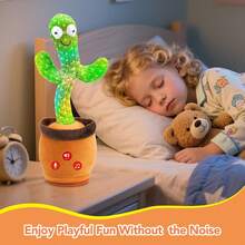 Baby Toys Dancing Talking Cactus Toy With Adjustable Volume, Boys Girls Gifts Interactive Singing Mimicking Repeating Cactus, For Toddlers 0-18 Months Christmas Birthday Easter Basket Stuffers - Volume Adjustable Cactus+Gift Box - View 7
