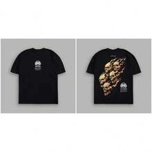 DARCSPORT American-Style  Retro T-Shirt For Couples, Men's Top, Pure Cotton Loose-Fit Round-Neck T-Shirt - T250716 Trắng - Xem 10
